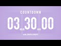 3 Hour 30 Minute Countdown Timer Flip Clock With Bell Alerts