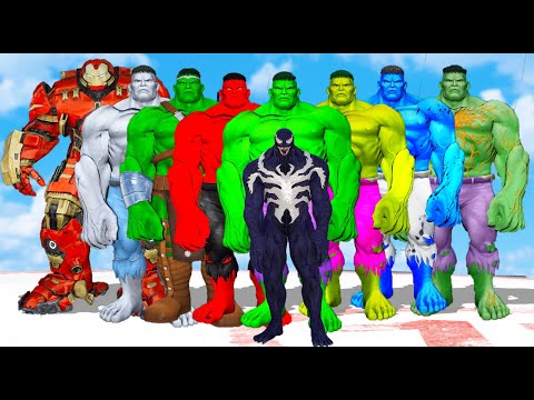 HULK ARMY VS VENOM ARMY - SUPERHEROES BATTLE