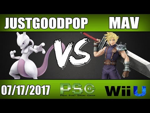 Justgoodpop (Mewtwo/Marth) vs Mav (Cloud/Dr. Mario) - Wii U Winners Round 1 S4M PSG