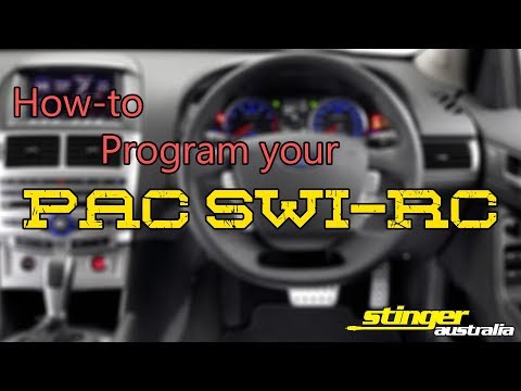 Stinger Australia Technical - How to program the PACSWIRC Interface