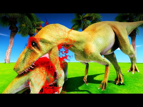Old Allosaurus hunting prey - Animal Revolt Battle Simulator