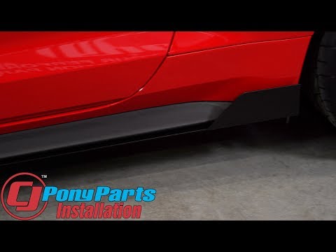 2018-2023 Mustang Install: Rally Innovations Rally 1 Side Skirt Splitters