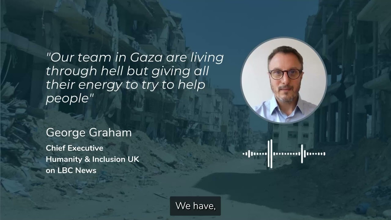 George Graham, HI's Chief Executive, discusses the struggles in #Gaza