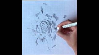 Color Squared continuous lines method