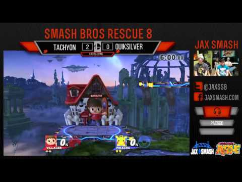 Jax Smash Weekly 4/21/16 - Tachyon(Pikachu) Vs. Quiksilver(Luigi,Villager) LS
