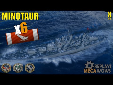 Minotaur 6 Kills & 192k Damage | World of Warships Gameplay