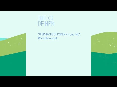The heart of npm - CodeConf 2016