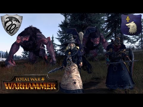 Kemmler, Not Krell, and their Sweet, Loving Pet Varghulfs - Total War Warhammer Multiplayer Battle