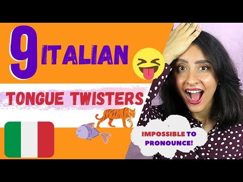 9 IMPOSSIBILE ITALIAN TONGUE TWISTERS! - PRONUNCIATION CHALLENGE [ITA SUB]