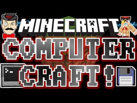 Minecraft Mods - COMPUTER ! Disk Drive , Snake Game , Music & More Mod !