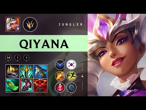Qiyana Jungle vs Rengar - KR Diamond Patch 25.24