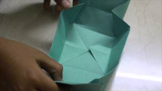 preview picture of video 'how to make a papaer box - origami box craft work'