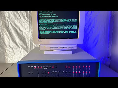 Running ChatGPT on the Altair 8800