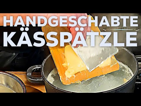 Original handgeschabte schwäbische Kässpätzle