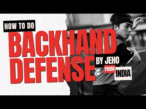 How to do Backhand Defense | Table Tennis , TSP Curl #tabletennis