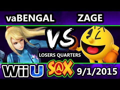 S@X 113 - vaBengal (ZSS) Vs. Zage (Pac-Man) SSB4 Losers Quarters - Smash Wii U - Smash 4