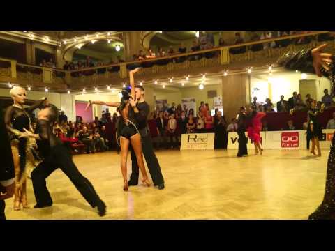 Marek Polacek and Sarka Kotatkova Prague WDSF World Open 2014 - 2nd. round Rumba