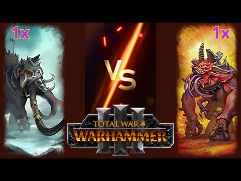 Can Slaughterbrutes Beat War Mammoths in Total War: Warhammer 3?