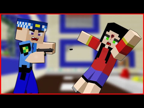 KEREM KOMİSER, SONUNDA ÜVEY ANNE CEREN'İ VURDU 😱 - Minecraft ZENGİN FAKİR HAYATI
