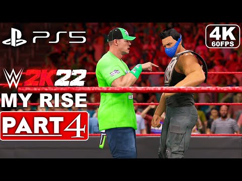 WWE 2K22 MyRise Gameplay Walkthrough Part 4 FULL GAME [4K 60FPS PS5] - No Commentary