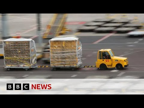 Video | Mystery fires were Russian 'test runs' to target cargo flights to US | BBC News