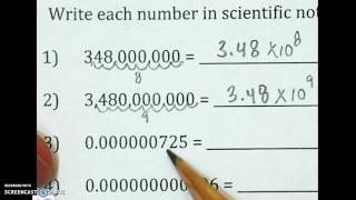 10.6 writing numbers in scientific notation