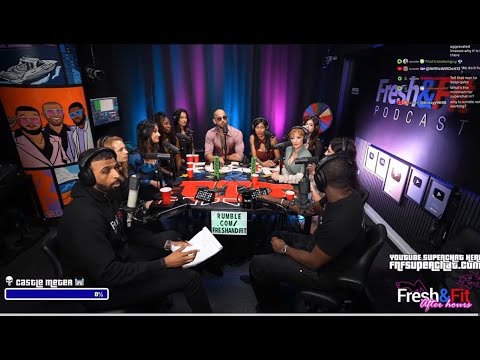 Andrew Tate Live On Fresh & Fit W/ Panel Of Girls