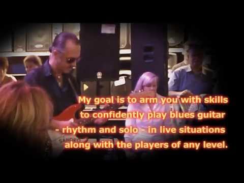 Blues guitar lessons.