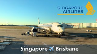 Singapore Airlines A350 Economy Class | Singapore to Brisbane | SQ235