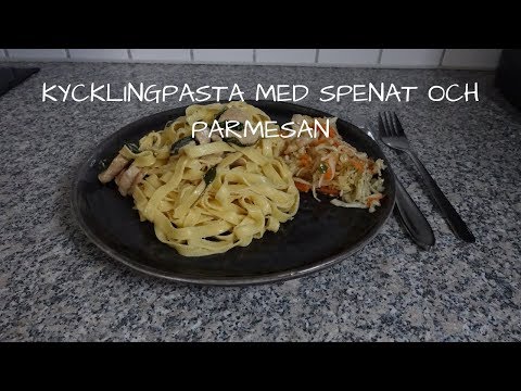 KYCKLINGPASTA MED SPENAT OCH PARMESAN
