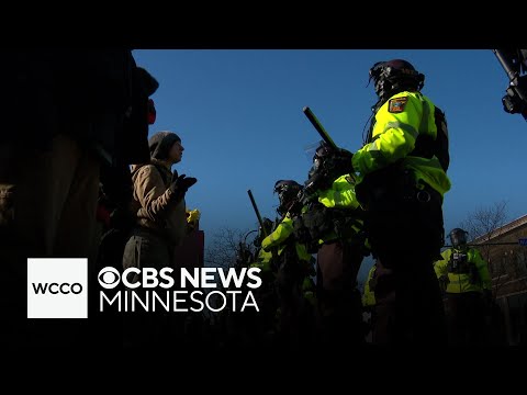 Minnesota troopers use sound cannon to clear ICE protesters