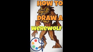 How to Draw a Cartoon Werewolf | Step by Step Drawing Tutorial