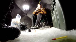 preview picture of video 'North Dakota  Ice Fishing Perch'