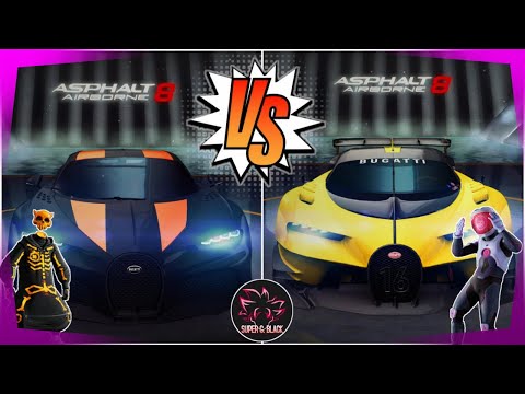 Asphalt 8 Bugatti Vision GT vs Bugatti Chiron Supersport 300+ FULL REVIEW