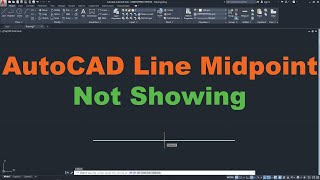AutoCAD Line Midpoint not Showing