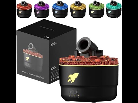 Cannon Blast Aroma Humidifier Diffuser, Ultrasonic Barbette Diffuser, 5 x 5.5 Inches, 280ml, Black