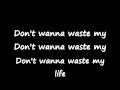 Don't Wanna Waste My Life by Lecrae Music ...