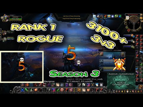 ASSASSIN Rogue ARENA 3100+ / Rank 1 Season 3 [Pikaboo]