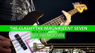 The Clash - The Magnificent Seven / Riff Breakdown / playalong with TABS & riff tutorial