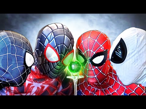 TEAM SPIDER-MAN In Real Life || GREEN PEARL Battle ( Parkour , Nerf War , Fighting Bad Guys )