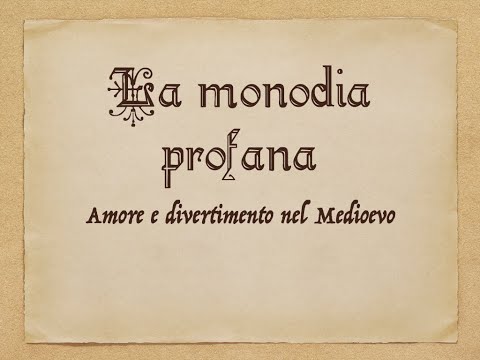 Events - Notes on the History of Music: Medieval Secular Monody