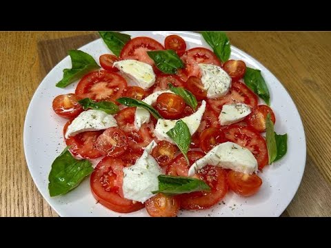 Ensalada CAPRESE la sensilla receta italiana lista en 2 minutos