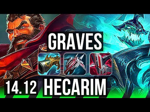 GRAVES vs HECARIM (JGL) | 8k comeback, Rank 5 Graves, 41k DMG, 22/6/8 | VN Challenger | 14.12