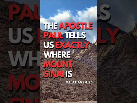 𝗧𝗛𝗘 𝗔𝗣𝗢𝗦𝗧𝗟𝗘 𝗣𝗔𝗨𝗟 𝗧𝗘𝗟𝗟𝗦 𝗨𝗦 𝗘𝗫𝗔𝗖𝗧𝗟𝗬 𝗪𝗛𝗘𝗥𝗘 𝗠𝗢𝗨𝗡𝗧 𝗦𝗜𝗡𝗔𝗜 𝗜𝗦  #history #bible #mountsinai #holysite