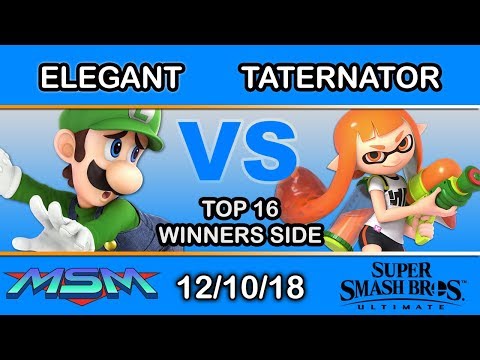 MSM 169 - Elegant (Luigi) Vs. KH | Taternator (Inkling) Top 16 - Smash Ultimate