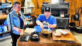 Newfoundland Classic: Potato & Turnip Hash with Stuffed Squid