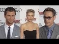 Marvel S Avengers Age Of Ultron Red Carpet Premiere Scarlett Johansson Robert Downey Jr