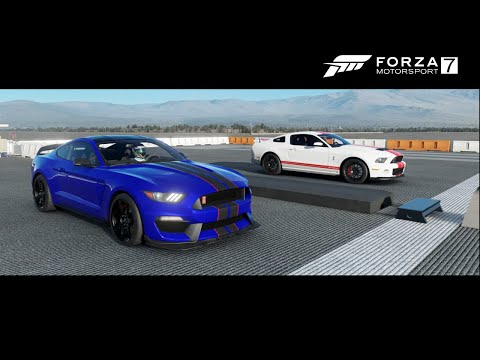 Forza 7 Drag Race - Ford Shelby GT350 Vs Forza Shelby GT500