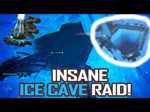 INSANE CENTER ICE CAVE RAID!  |  ARK Official Server