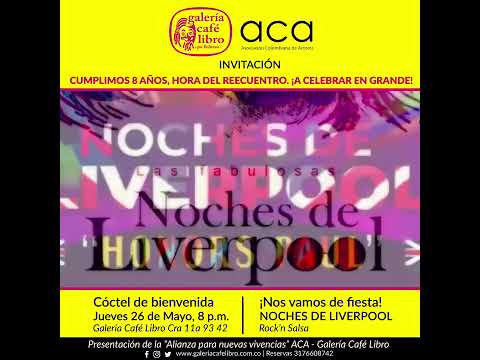 ACA ASOCIACI&Oacute;N COLOMBIANA DE ACTORES Y GALER&Iacute;A CAF&Eacute; LIBRO TIENEN EL PLACER DE INVITARLOS